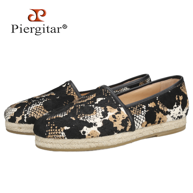Espadrille Slip On - Piegitar New Style Multicolor Snake Embossed