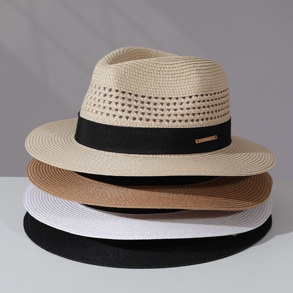 Bucket Hat Straw - classic straw hat summer Men Panama