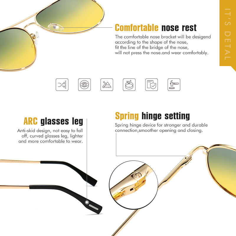 Photochromic Sunglasses Men Po - огляд і ціна Sunglasses Aviator Polarized