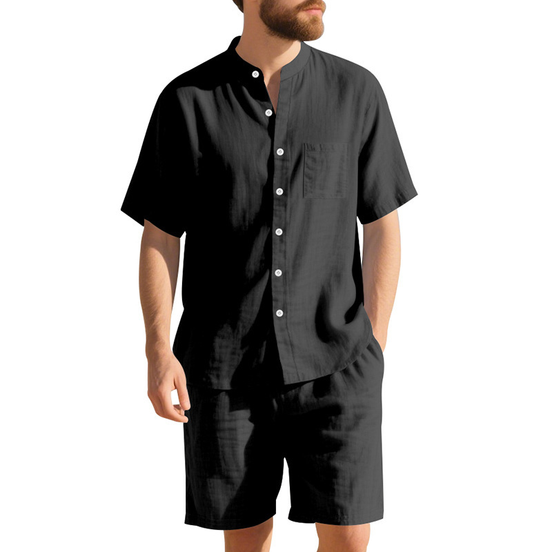 Summer Men's Linen Loose-Fit S - огляд і ціна Linen Shirt Breathable