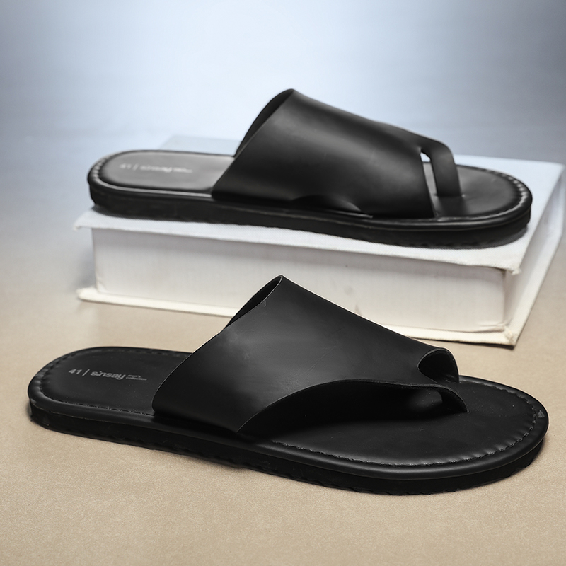 High Quality Mens Slippers Fas - огляд і ціна Flip Flop Leather Men