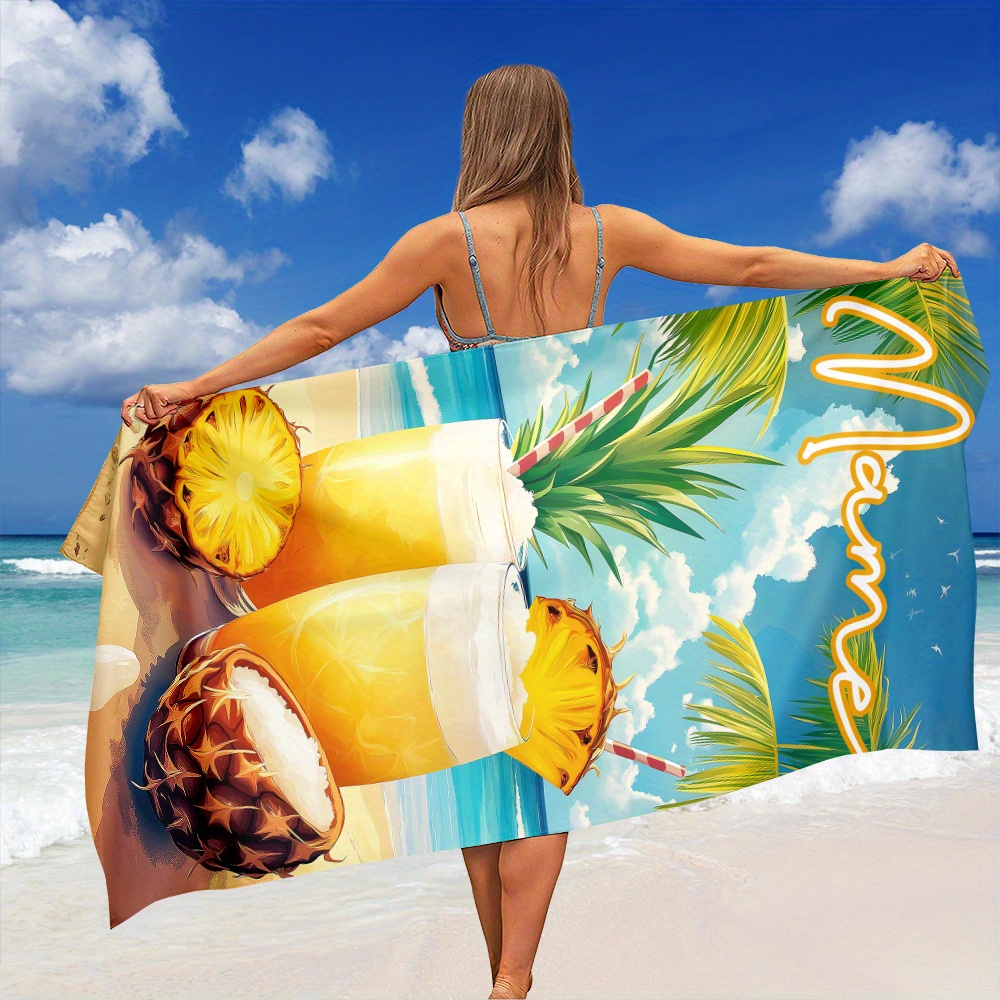 1pc Customized Name Beach Towe - огляд і ціна Beach Towel Large
