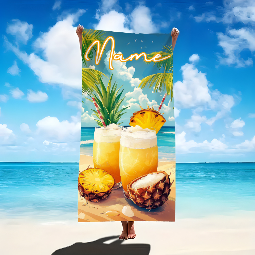 1pc Customized Name Beach Towe - огляд і ціна Beach Towel Large