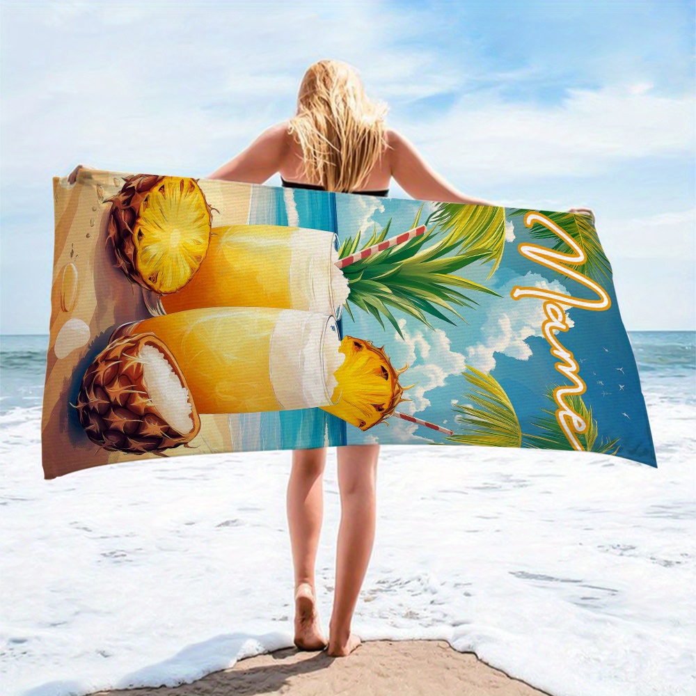 1pc Customized Name Beach Towe - огляд і ціна Beach Towel Large