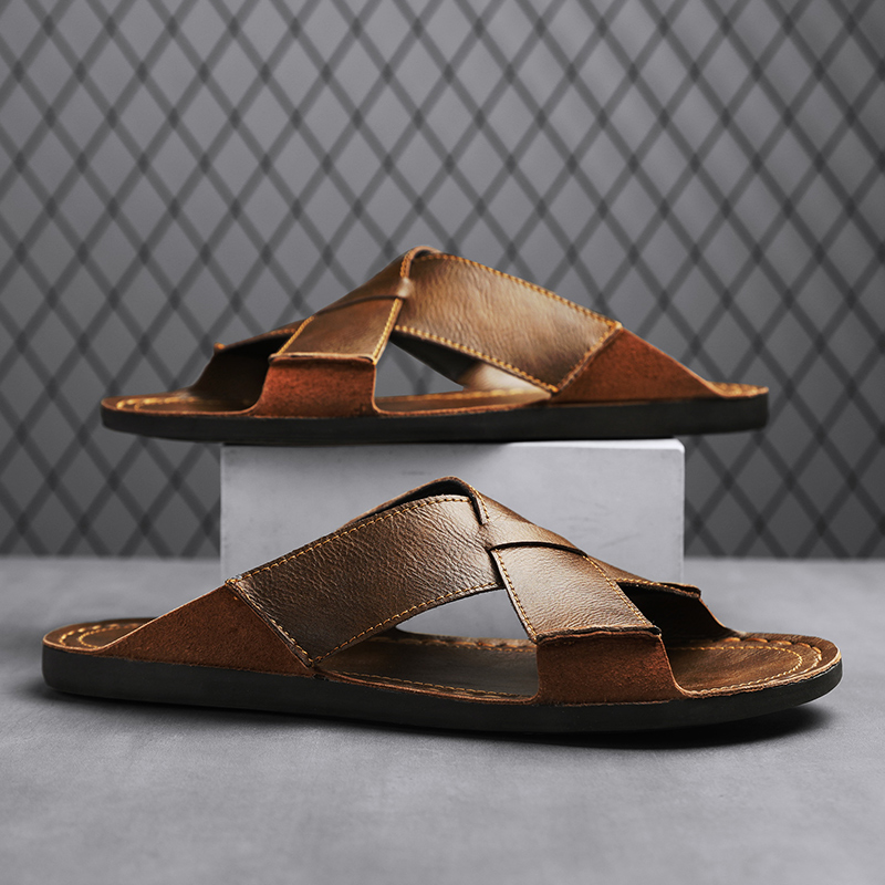 Fashion Genuine Leather Men Sl - огляд і ціна Flip Flop Leather Men