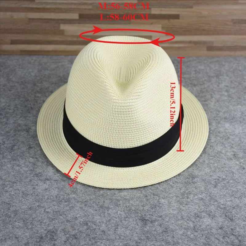 New Big Size Narrow Brim 4cm S - огляд і ціна Bucket Hat Straw