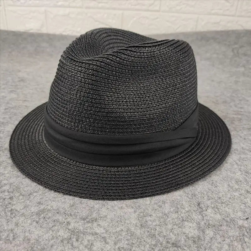 New Big Size Narrow Brim 4cm S - огляд і ціна Bucket Hat Straw