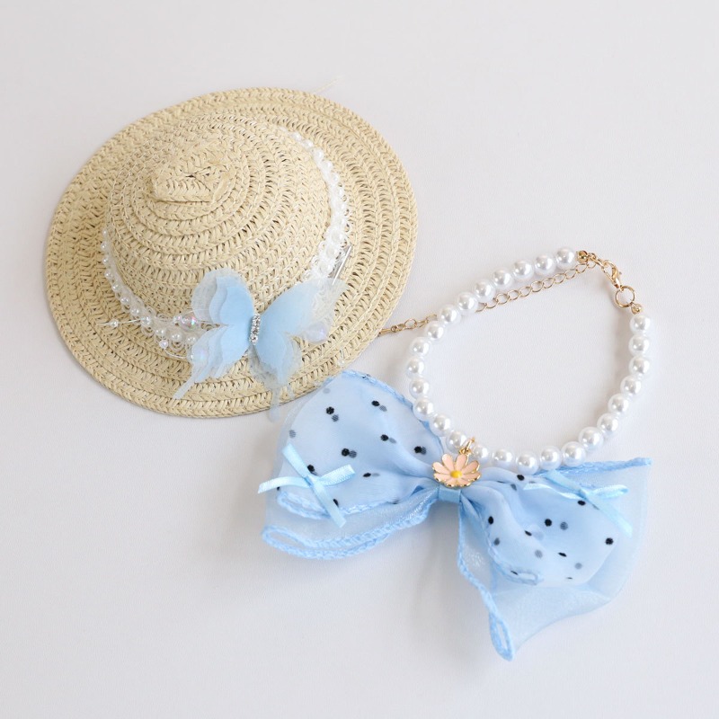 Cute Summer Pet Straw Bucket H - огляд і ціна Bucket Hat Straw