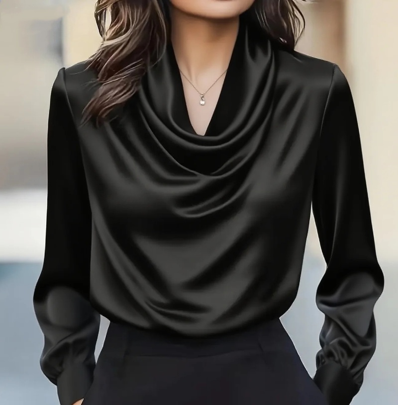 Autumn fashion elegant tempera - огляд і ціна Shirt Camp Collar