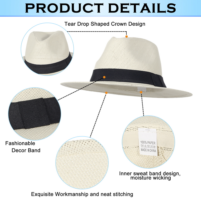 Summer Straw Panama Hat for Wo - огляд і ціна Bucket Hat Straw