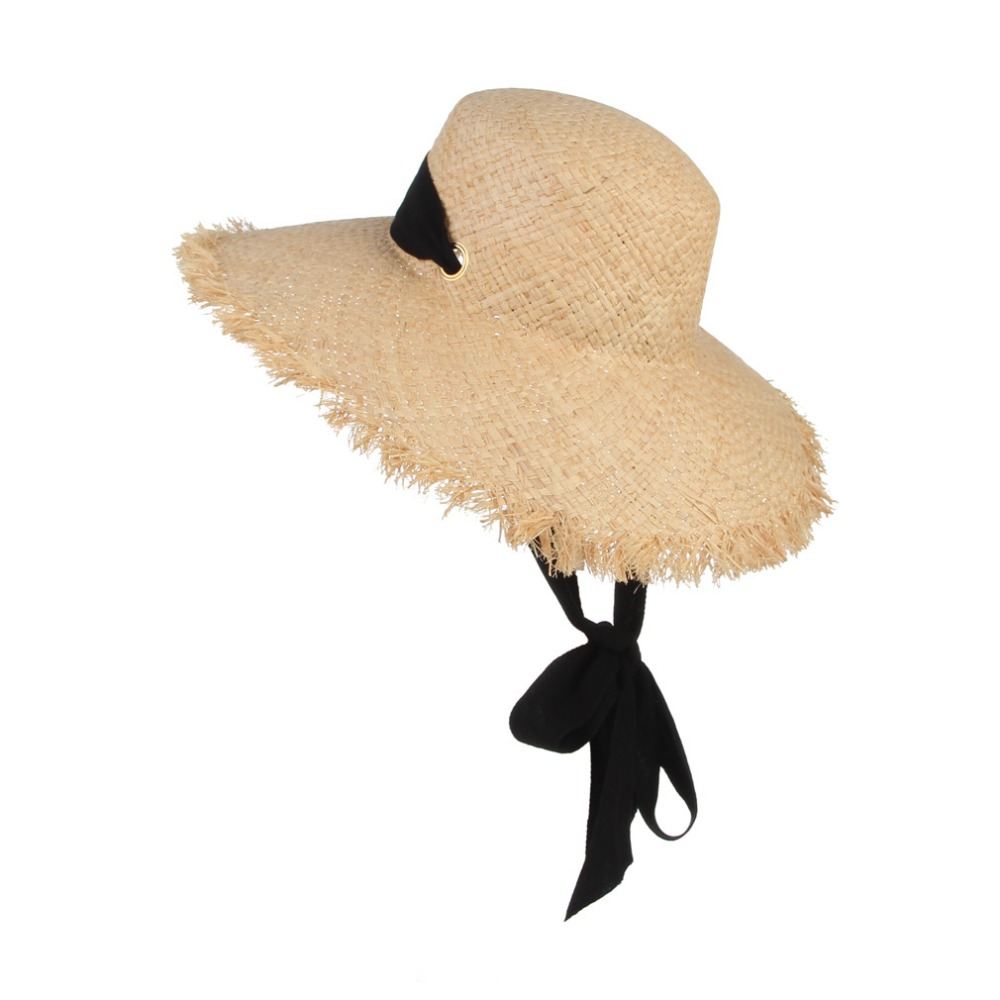 New Large Wide Brim Straw Hat  - огляд і ціна Bucket Hat Straw
