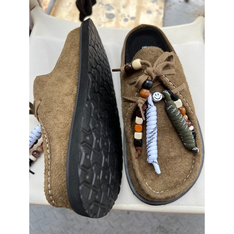 Women Men Clogs Cow Suede Leat - огляд і ціна Flip Flop Leather Men