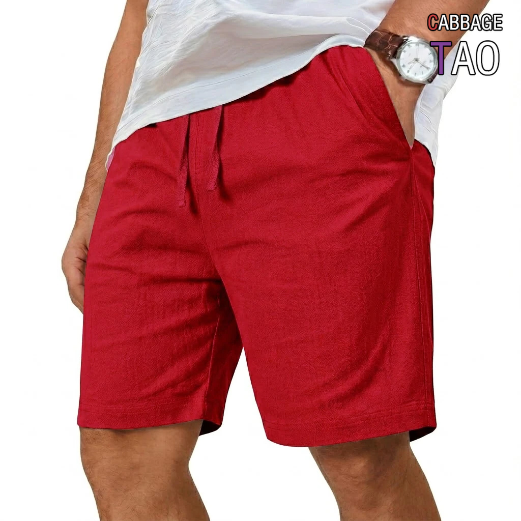 Oversized Cotton Linen Shorts  - огляд і ціна Short Linen Drawstring