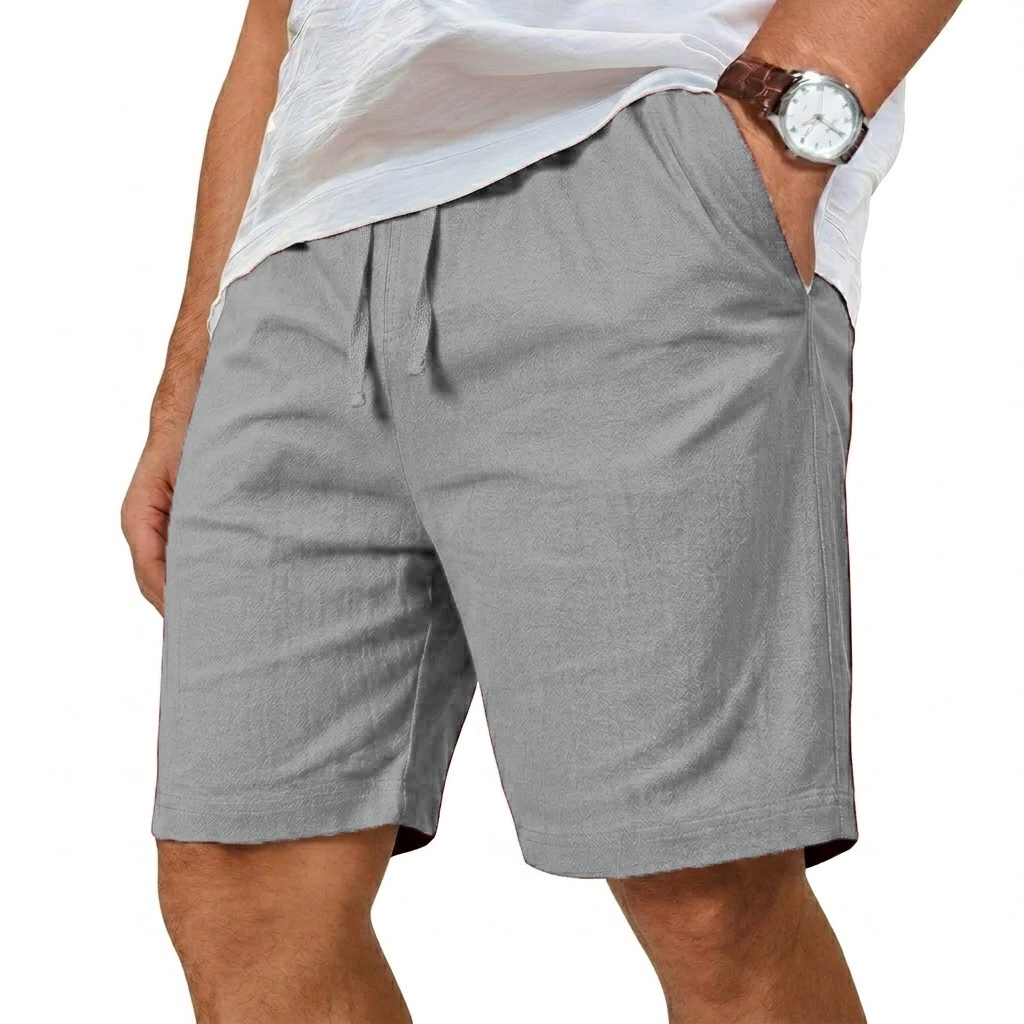 Oversized Cotton Linen Shorts  - огляд і ціна Short Linen Drawstring