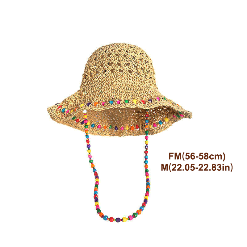 Retro Versatile Hollow Big Bri - огляд і ціна Bucket Hat Straw