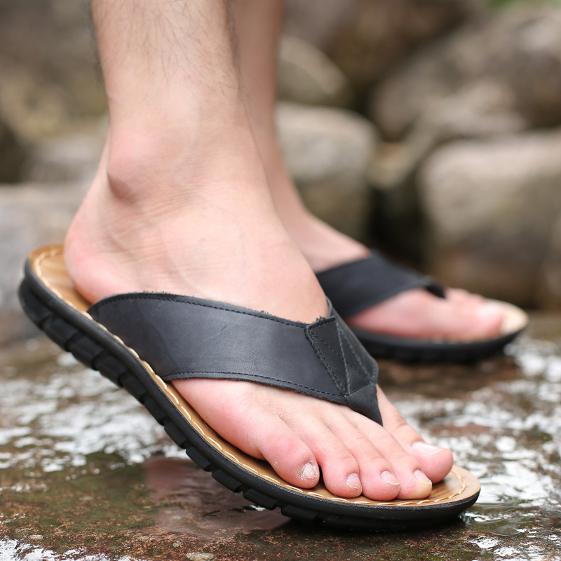 Roma Retro Man Slipper Solid C - огляд і ціна Flip Flop Leather Men