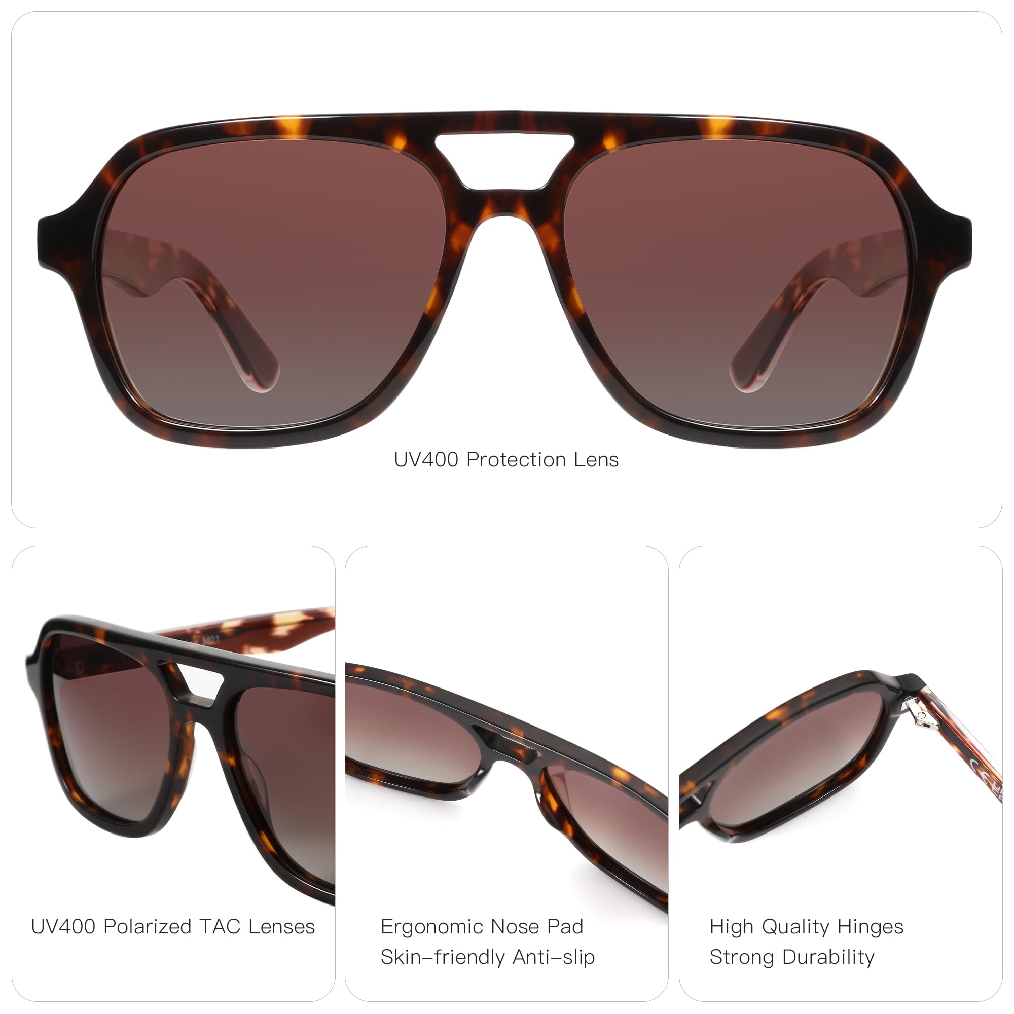 ZENOTTIC Retro Aviator Sunglas - огляд і ціна Sunglasses Aviator Polarized